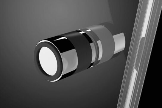 DSFEK9999 Savona 110 firkantet flex klart glas, skræddersyet krom