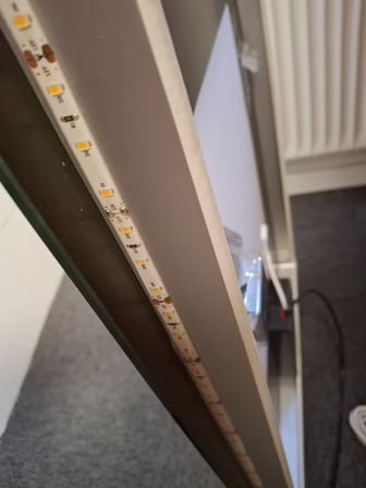 Spejl med LED lys 80x60