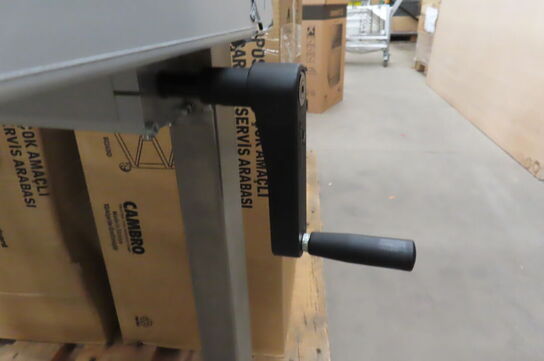 Manuelt hæve/sænke-rullebord i rustfrit stål