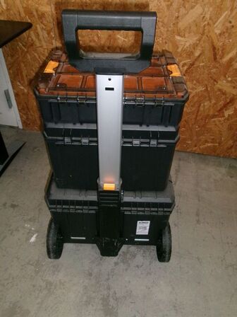 Værktøjsvogn med 3 kasser DEWALT