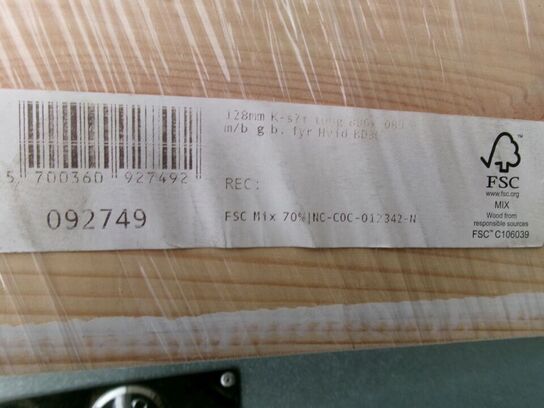 Karmsæt t/brand- og lyddør m/bund