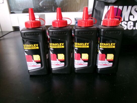 4 stk kridtpulver t/kridtsnor, sort STANLEY FatMax