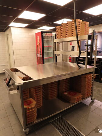 Varmebord på hjul med top GP PRODUCTION