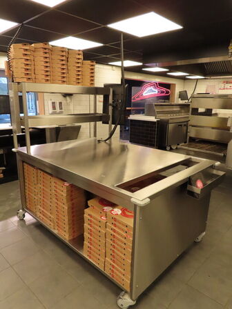 Varmebord på hjul med top GP PRODUCTION