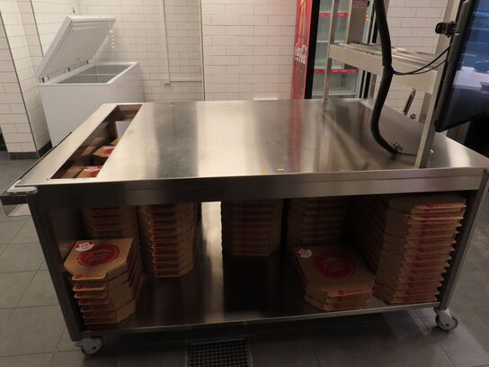 Varmebord på hjul med top GP PRODUCTION