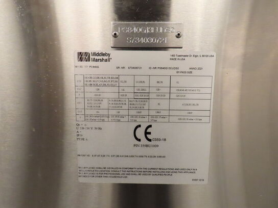 Dobbelt pizzaovn, gas MIDDLEBY MARSHALL PS840G