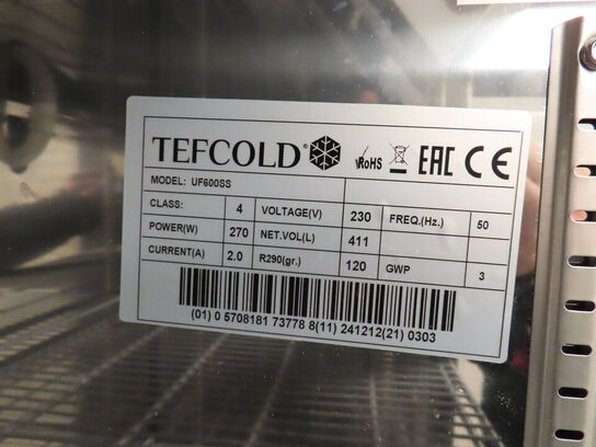 Fryseskab TEFCOLD UF600SS