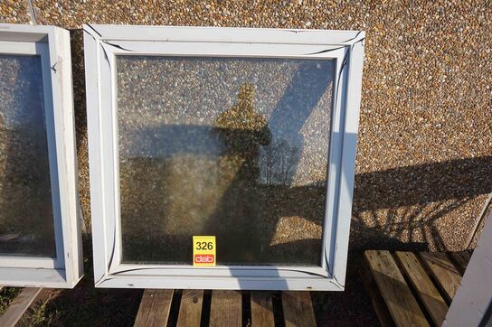 PVC Vindue 2 lag glas 118,5x118,5 cm (MOMSFRI) 
