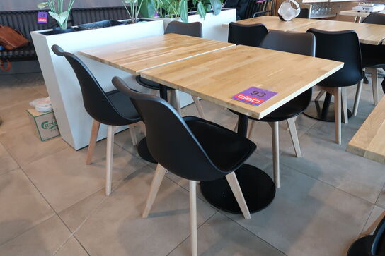 2 stk. Cafeborde med 4 stk. stole
