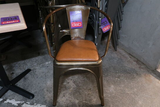 31 stk. Bistrostol i metallisk stål 