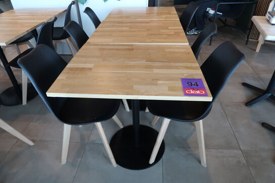 3 stk. Cafeborde med 6 stk. stole