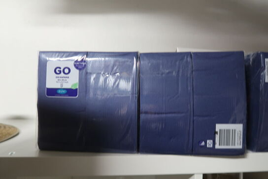 Parti servietter, glas mm. 