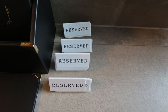 Stort parti Menukort