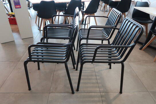 4 stk. armstol, HAY Palisade Black