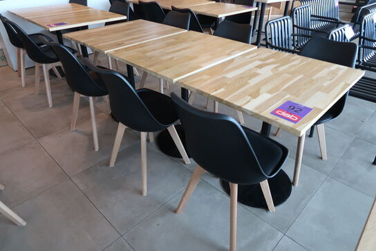 3 stk. Cafeborde med 6 stk. stole