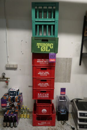 7 stk. sodavand/ølkasser