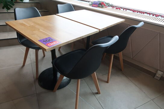 2 stk. Cafeborde med 4 stk. stole