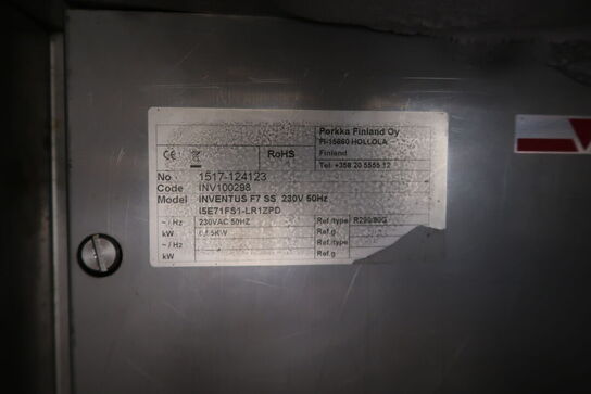 Industri fryseskab, Porkka Inventus F7 SS 