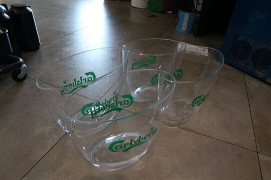 4 stk. bowler med Carlsberg motiv