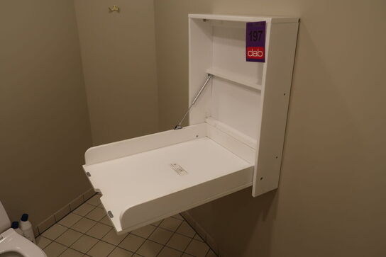 Væghængt puslebord, JLY