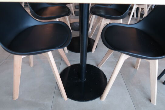 3 stk. Cafeborde med 6 stk. stole