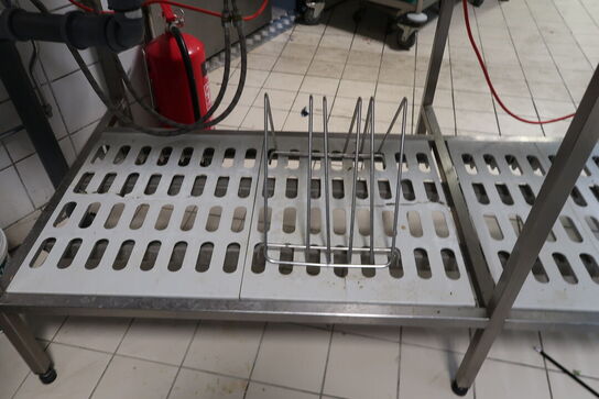 Rustfri Vaskebord med opsats