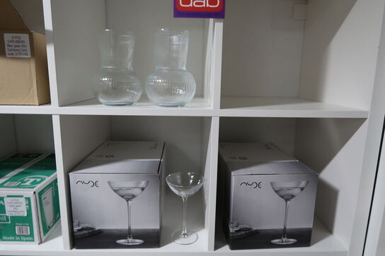 Parti servietter, glas mm. 