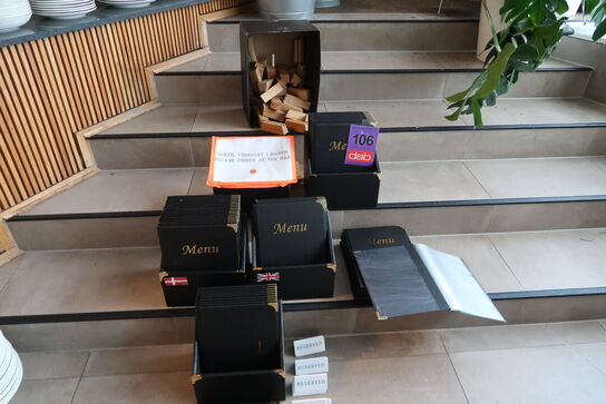 Stort parti Menukort