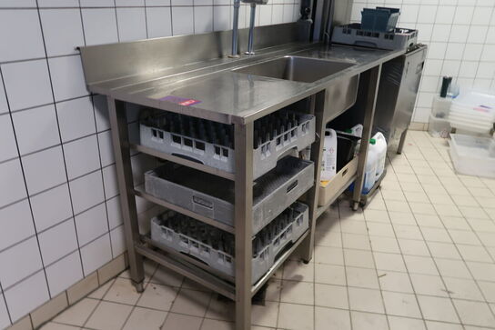 Industri vaskebord med sprøjtepistol