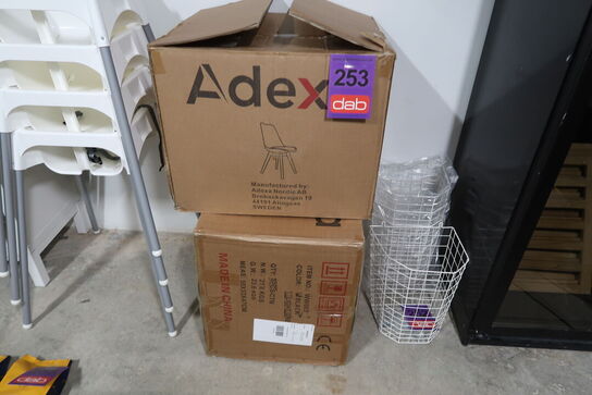 8 stk. Skalstole sort