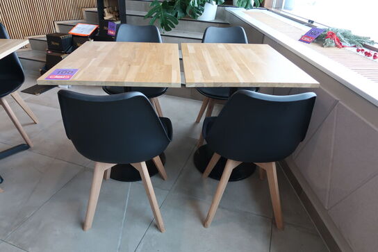 2 stk. Cafeborde med 4 stk. stole