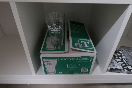 Parti servietter, glas mm. 