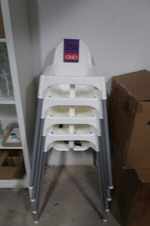 4 stk. babyhøjstole