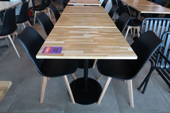 3 stk. Cafeborde med 6 stk. stole