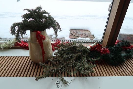 Stort parti julepynt