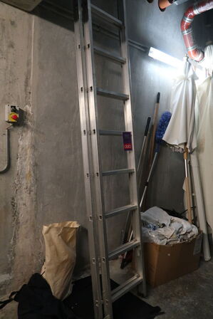 Alu skydestige 540 cm.