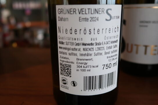6 flasker Hvidvin Grüner Veltliner Sutter 