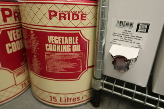 3 stk. 15L madlavningsolie, Pride 