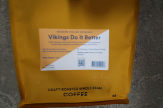 3 poser kaffebønner Nordic 1 kg. 