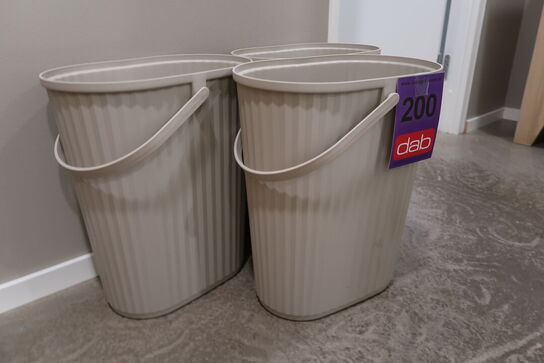 3 stk. skraldespande