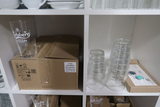 Stort parti glas & kopper mm.