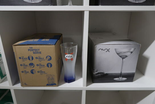 Parti servietter, glas mm. 