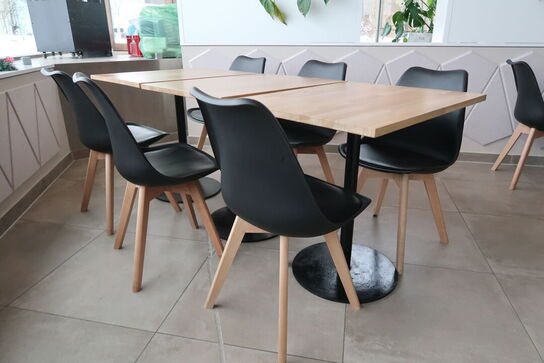 3 stk. Cafeborde med 6 stk. stole
