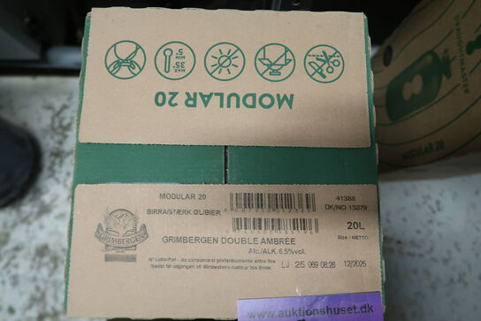 2 stk. fustager Grimbergen 20L (gået på dato)