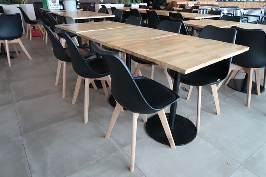 3 stk. Cafeborde med 6 stk. stole