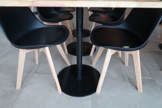 3 stk. Cafeborde med 6 stk. stole