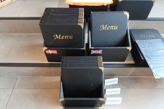 Stort parti Menukort