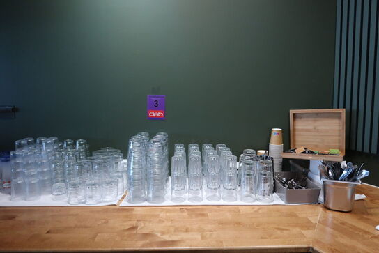 Stort parti glas & service