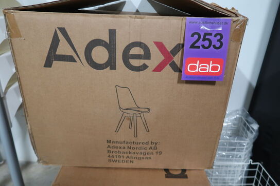 8 stk. Skalstole sort