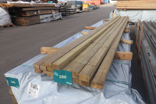 17 stk Trykimpr. lægter og reglar